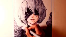 طراحی زیبای 2B Nier Automata