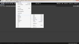 آموزش جامع یونیتی 2019.3 قسمت ششم منوی ویندوز