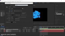آموزش افترافکت  ایجاد انفجار دو بعدی Cc sphere hue threshold
