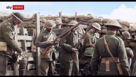 فیلم تصاویر رنگی شده جنگ جهانی اول برای اولین بار در جهان