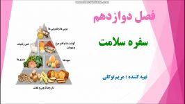 تدریس علوم هفتم درس سفره سلامت