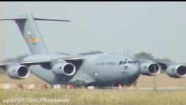 تیک آف هواپیمای Boeing C 17A Globemaster