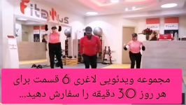 مجموعه ویدئویی لاغری ورزش در منزل در 6قسمت متفاوت برای هر روز 30 دقیقه بدو