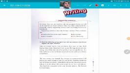 زبان انگلیسی دوازدهم بخش writing قسمت اول