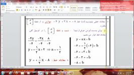 قسمت دوم آموزش پایه نهم معادلات خط 2 مجتمع آموزشی پسرانه سیمای فرهنگ منطقه5تهران