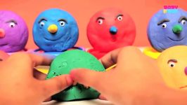 اتوبوس کودکان  انیمیشن شاد آموزشی کودک  Play Doh Surprise Toys Learn Colors