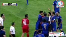 درگیری بازیکنان پرسپولیس استقلال  شهرآورد 90