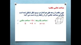 ریاضی پایه هفتم،فصل ششممساحت جانبی کل۲