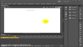 آموزش نرم افزار Adobe animate قسمت چهارم کار متن
