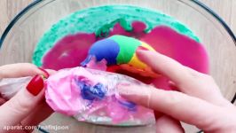 مخلوت کردن چیزای کیوت اسلایم slime