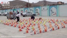 فیلم توزیع 12 هزار بسته غذایی بهداشتی بین نیازمندان کردستان