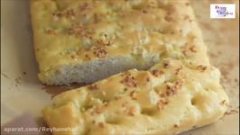 نان حجیم تخت How to make focaccia bread