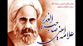 نظر علامه امینی درباره حافظ مولوی