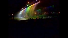 آبشار زیبای پل کارون آبشار رنگی 