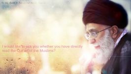 #Letter4u From Khamenei English