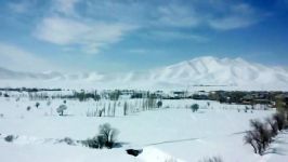برف زمستانی روستای ورچه