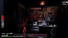 واکترو بازی فناف پنج شب کنار فردی یا five night at freddy شب دوم