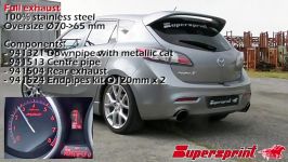 Mazda 3 MPS 2.3i Turbo 09 Supersprint full exhaust