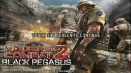 گیم پلی بازی MODERN COMBAT 2 BLACK PEGASUS اندروید