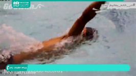 آموزش شنا  شنا حرفه ای حرکت شانه در شنا کرال پشت 28423118 021