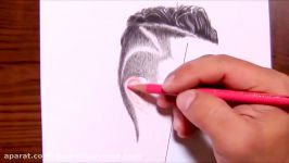آموزش نقاشی چهره کریستیانو رونالدو  هنر نقاشی  نقاشی بازیکنان فوتبال
