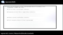 تدریس بخش writing درس 3 پایه دوازدهم زبان انگلیسی شکرزاده بخش 2