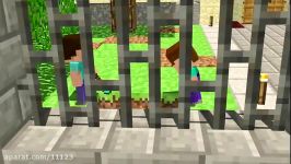 انیمیشن ماینکرافت نوب اندر قسمت ۹ فرار زندان به کمک پرو