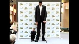 بلند ترین کوتاه ترین مرد های جهان