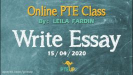 Online PTE class  Write Essay teaching part 2  15042020