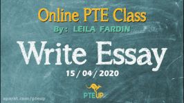 Online PTE class  Write Essay teaching part 3  15042020