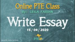 Online PTE class  Write Essay feedback part 1  15042020