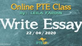 Online PTE class  Write Essay part 3  22042020