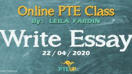 Online PTE class  Write Essay part 4  22042020