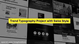 پروژه پریمیر مجموعه تایپوگرافی Swiss Typography Pack