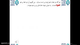 تدریس خطوط عمود بر هم خانم آخوندی