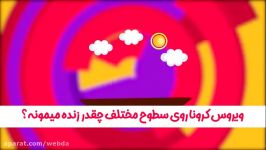 ویروس کرونا چقدر روی سطح زنده می‌ماند