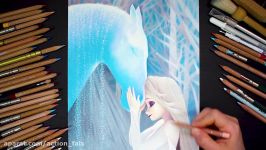 Drawing Frozen2  Elsa Nokk دست در حال کشیدن نقاشی فروزن 2 السا