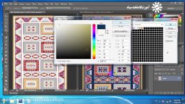 آموزش تعويض رنگ در طراحي فرش جلسه هفتم