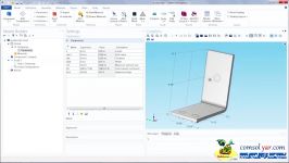 انجام یک مطالعه برسی پارامتری در Multifhysics COMSOL زبان اصلی