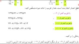 حل سوالات مرور فصل هفتم ریاضی ششم ابتداییبخش سوم