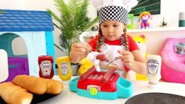 دیاناشو  دیانا روما  این قسمت Diana Pretend Play Cooking with Kitchen Toys