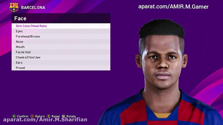 ادیت face حرکات آنسو فاتی در Pes 20