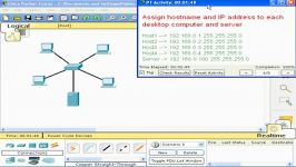 شبیه سازی شبکه lan Packet tracer