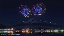 زیباترین آتش بازی  فستیوال آتشفشان فوجی ژاپن