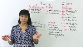 Talking about your profession in English 3 easy ways 3 advanced ways · engVid