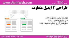 روش AB در ایمیل مارکتینگ