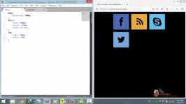 آموزش CSS ساخت یک Social Media