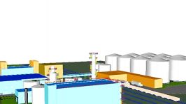 3D schematic Bioethanol Plant