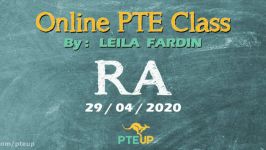 Online PTE class  RA part 2  29042020