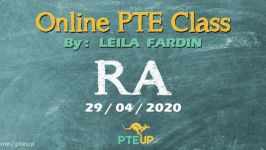 Online PTE class  RA part 3  29042020